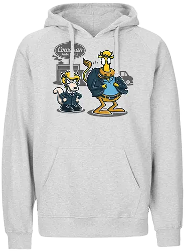 Fat Cow in a little Coat - rocko's modern life, rocko, wallaby, cartoon, zeichentrick, rockos moderConsole leben - Fairtrade Hoodie