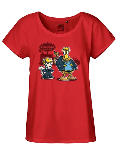 Fat Cow in a little Coat - rocko's modern life, rocko, wallaby, cartoon, zeichentrick, rockos moderConsole leben - Fairtrade Girl Shirt
