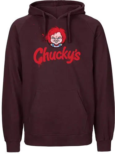 Chucky's - film, movie, horror, 80s, chucky, Murder Doll - Fairtrade Hoodie