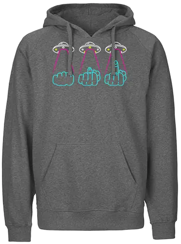 Literal uFo - fck, middlefinger, ufo, Sci fy - Fairtrade Hoodie