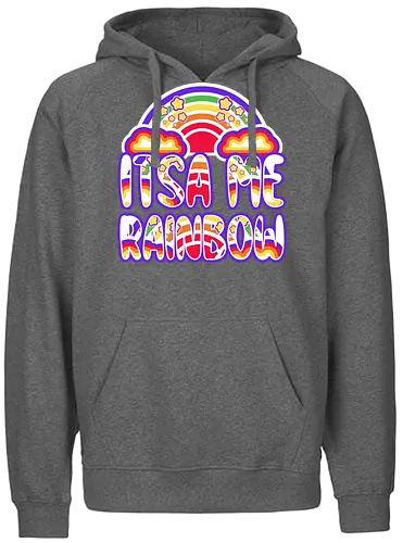 Itsa me rainbow - rainbow, mario, games - Fairtrade Hoodie