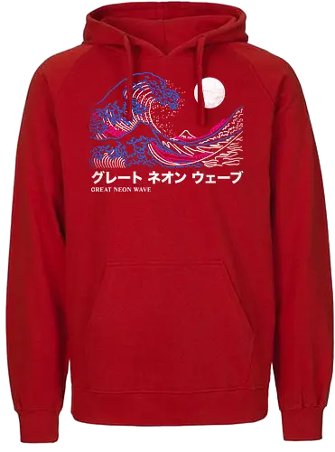Great Neon Wave 80s - neon, 80s, grt wave - Fairtrade Hoodie