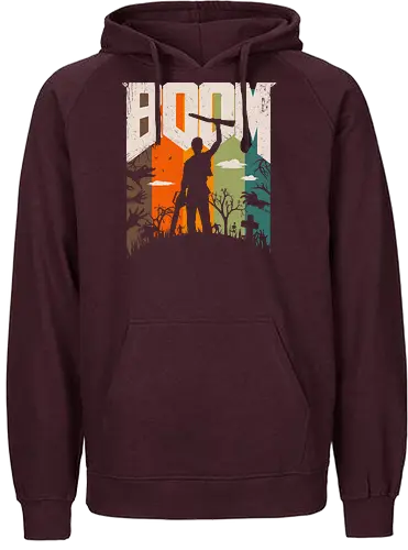 This is My Boomstick - Vintage - boom, doom, vintage, retro - Fairtrade Hoodie