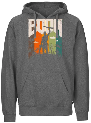 This is My Boomstick - Vintage - boom, doom, vintage, retro - Fairtrade Hoodie