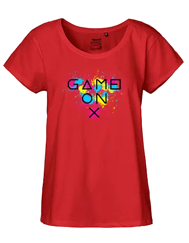 Game On - squid, game, tv, k-drama - Fairtrade Girl Shirt