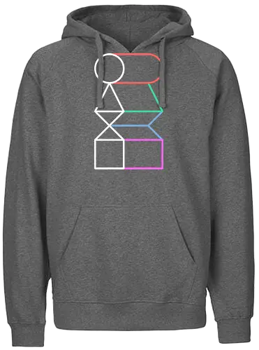 Home is where the games are - gaming, console, controller, symbols - Fairtrade Hoodie