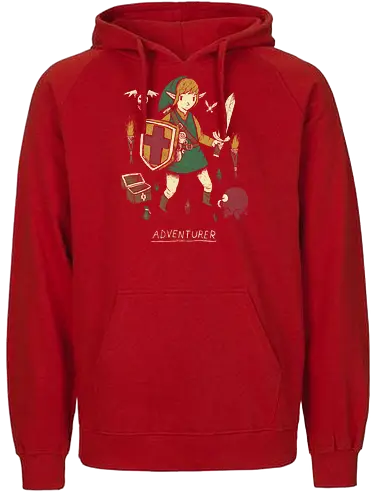 Adventurer - Hero of Time, adventure, wild, gaming, game, art, Princess, Breath - Fairtrade Hoodie