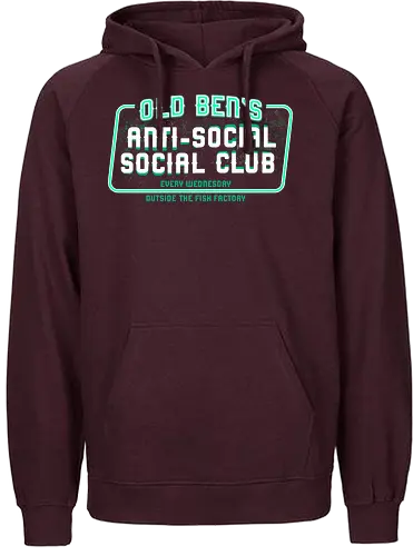 Old Ben's Anti-Social Club - ben, anti social, space opera, space - Fairtrade Hoodie