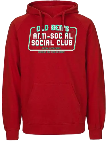 Old Ben's Anti-Social Club - ben, anti social, space opera, space - Fairtrade Hoodie