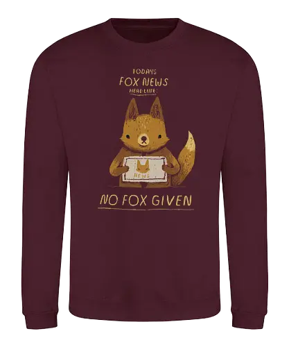 Foxnews - fox, fuchs, fucks, no fucks, no fox, cute, politics, news - Sweatshirt
