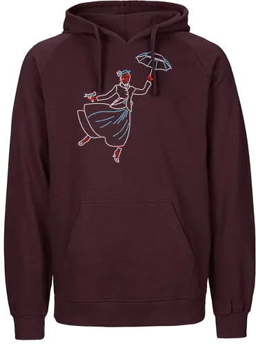 Popping Off - neon, Nanny, retro - Fairtrade Hoodie