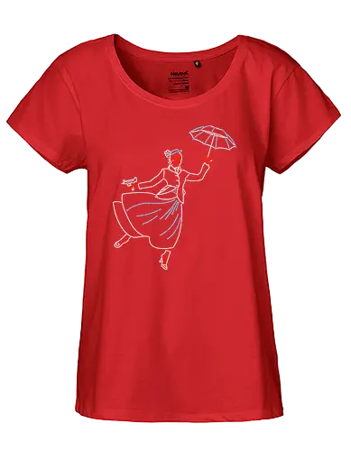 Popping Off - neon, Nanny, retro - Fairtrade Girl Shirt
