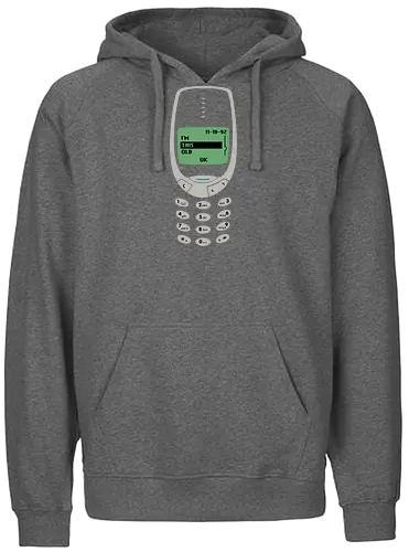 I'm This Old - Old, retro, Phone, handy - Fairtrade Hoodie