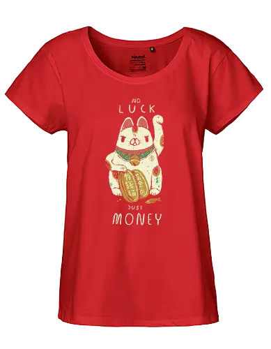 Money Cat - neko, japan, nippon, maneki-neko, glückskatze, lucky cat, Japanese - Fairtrade Girl Shirt