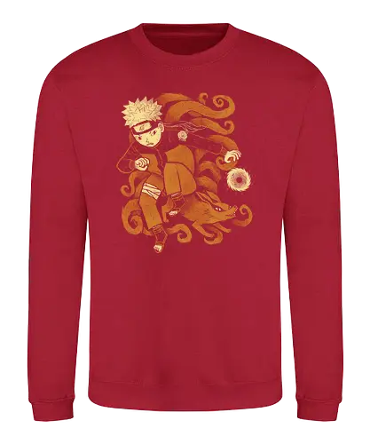 Nine Tails - shipuuden, ninja, fox, kyubi, anime, manga - Sweatshirt