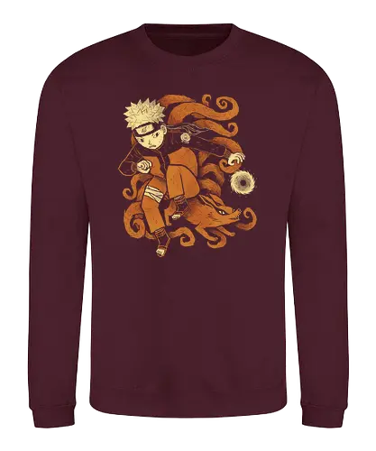 Nine Tails - shipuuden, ninja, fox, kyubi, anime, manga - Sweatshirt