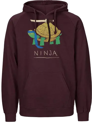 Ninja blue - ninja, turtle, fun, serie, comic, 90s, 80s, mashup, drawing - Fairtrade Hoodie