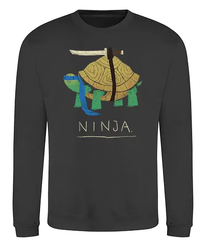 Ninja blue - ninja, turtle, fun, serie, comic, 90s, 80s, mashup, drawing - Sweatshirt