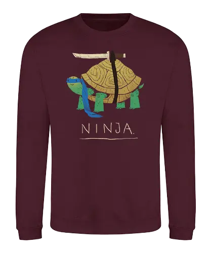 Ninja blue - ninja, turtle, fun, serie, comic, 90s, 80s, mashup, drawing - Sweatshirt