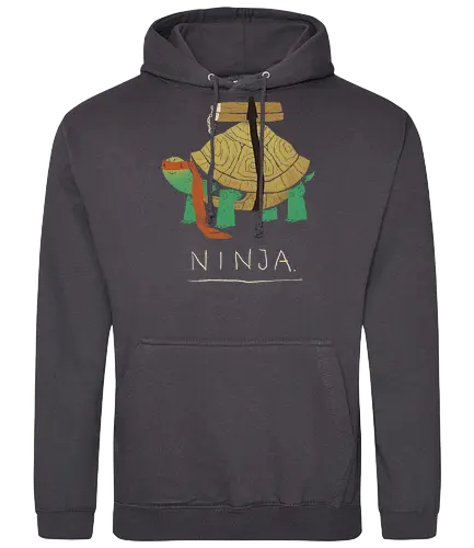 Ninja orange - ninja, turtle, fun, serie, comic, 90s, 80s, mashup, drawing - Standard Hoodie