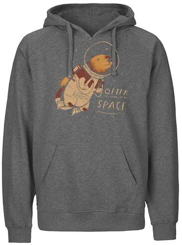 Otter Space - space, otter, cute, fun, weltraum - Fairtrade Hoodie