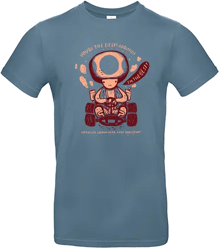 The Best Around - gaming, classic gaming, mushroom, toad, kart, go-kart - Standard T-Shirt