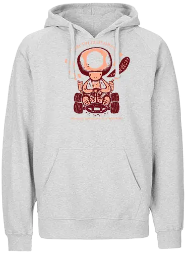 The Best Around - gaming, classic gaming, mushroom, toad, kart, go-kart - Fairtrade Hoodie