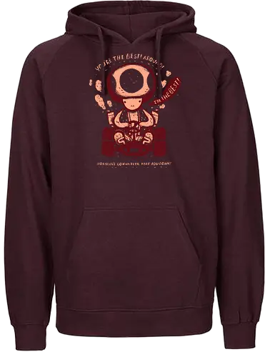 The Best Around - gaming, classic gaming, mushroom, toad, kart, go-kart - Fairtrade Hoodie