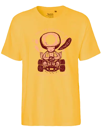 The Best Around - gaming, classic gaming, mushroom, toad, kart, go-kart - Fairtrade T-Shirt