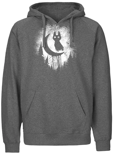 Black Cat Magic - cat, katze, magic - Fairtrade Hoodie