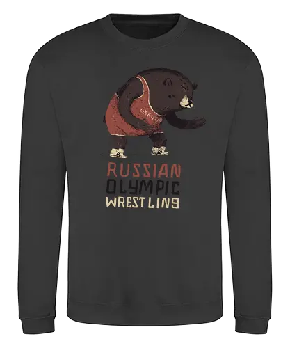 Wrestling - olympics, russia, wrestling, fun, art, br - Sweatshirt