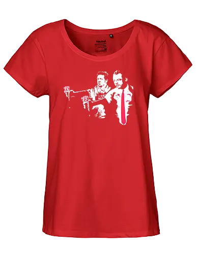Strawberry Fiction - horror, ice cream, shaun, of the dead - Fairtrade Girl Shirt