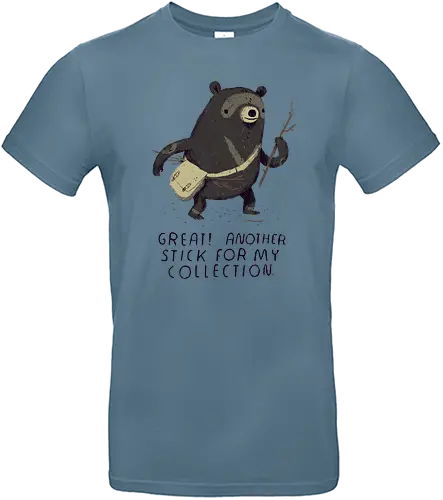 Another Stick - bär, stick, stock, ast, cute, süß, niedlich, br - Standard T-Shirt