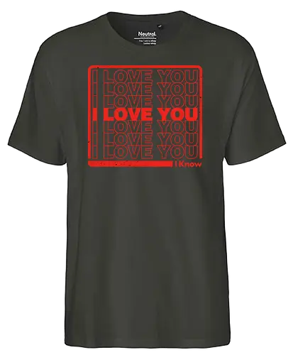Love List - i love you, space opera, valentiConsole - Fairtrade T-Shirt