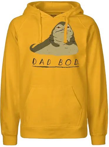Dad Bod - star, wars, sterne, krieg, jabba, hutt, hutte, slave, leia - Fairtrade Hoodie