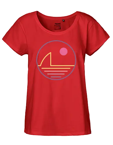 Wild Sunset - sunset, neon, Abstrakt - Fairtrade Girl Shirt