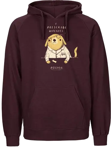 Dogtor - dog, dogtor, doggo, doctor, walkies, walk, doktor, arzt, hund - Fairtrade Hoodie