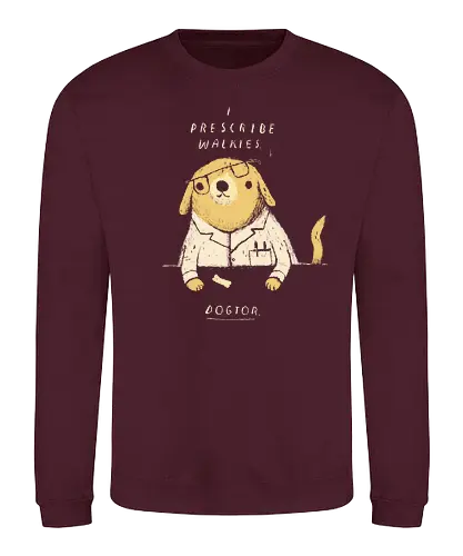 Dogtor - dog, dogtor, doggo, doctor, walkies, walk, doktor, arzt, hund - Sweatshirt