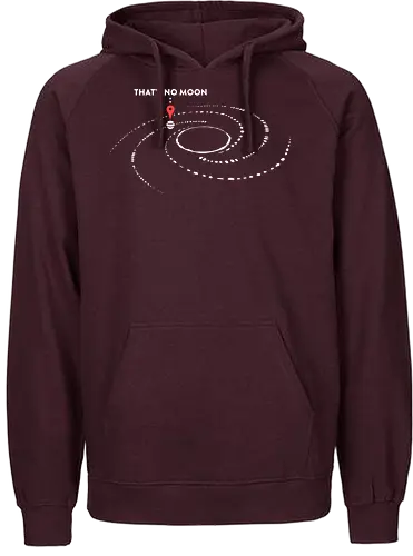 Thats No Moon - Galaxy - you are here, galaxy, space opera, moon - Fairtrade Hoodie