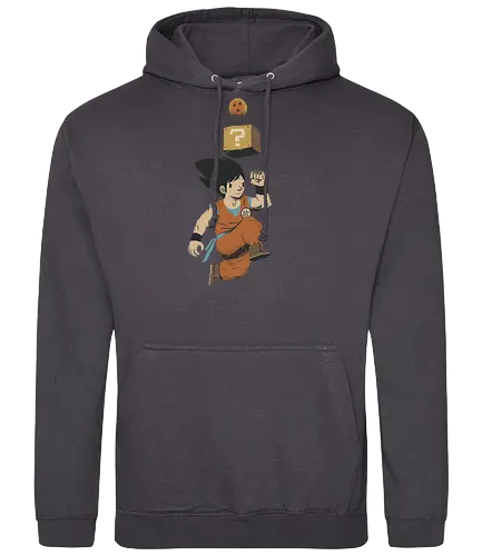 Power Up! - goku, son, anime, manga, dbz, balls, mario, power up, level up, games, gaming, videogames - Standard Hoodie