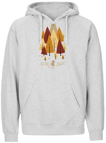 Hide and Seek - hide, seek, hiking, forest, wald, monster, nature, natur - Fairtrade Hoodie