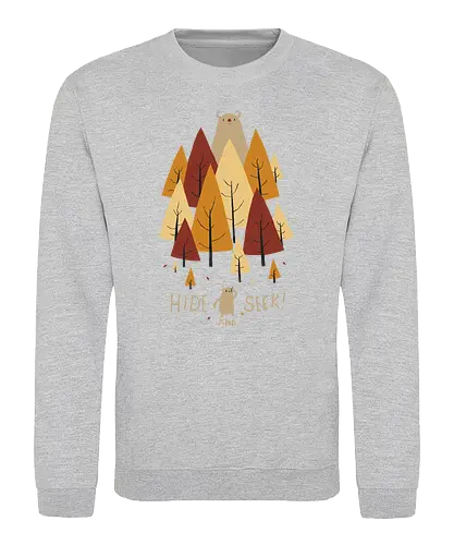 Hide and Seek - hide, seek, hiking, forest, wald, monster, nature, natur - Sweatshirt
