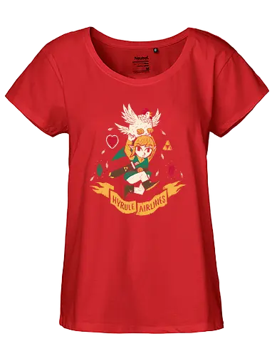  Airlines - huhn, chick, chicken, fliegen, fly, Princess, Hero of Time - Fairtrade Girl Shirt
