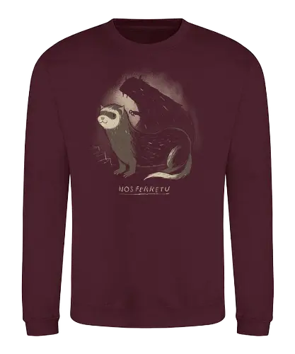 nosferretu - nosferatu, vampir, ferret, frettchen, cute, romania, rumänien, dracula, vampire - Sweatshirt
