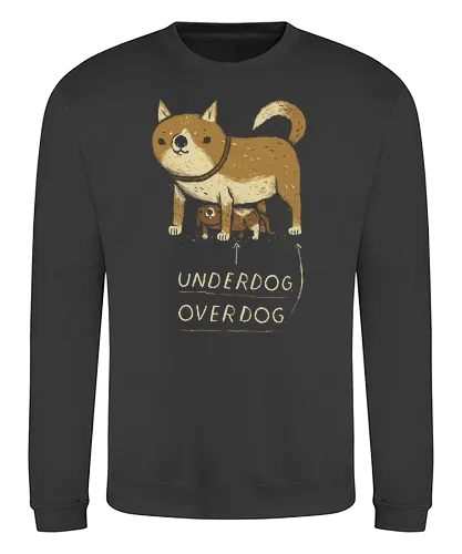 Under Dog - underdog, overdog, dog, hund, unterlegen, schwach, cute, animal, Witz - Sweatshirt
