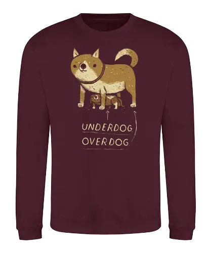 Under Dog - underdog, overdog, dog, hund, unterlegen, schwach, cute, animal, Witz - Sweatshirt