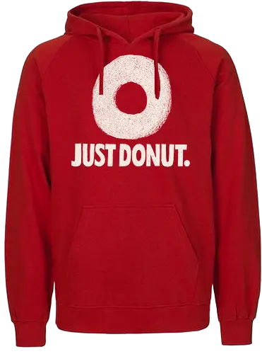 Just Donut - donut, just do it, mashup, Statement, doughnut - Fairtrade Hoodie