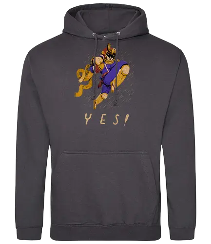 Falcon Yes! - falcon, punch, yes, captain, gaming - Standard Hoodie