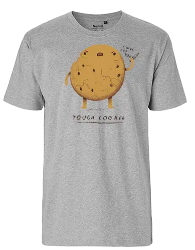 Tough Cookie - cookie, keks, Tough, Gangster, knife, Cut - Fairtrade T-Shirt