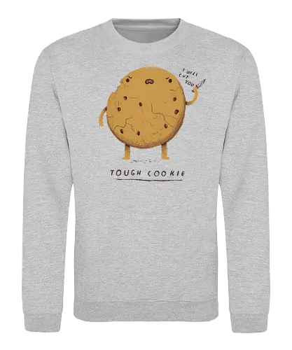 Tough Cookie - cookie, keks, Tough, Gangster, knife, Cut - Sweatshirt